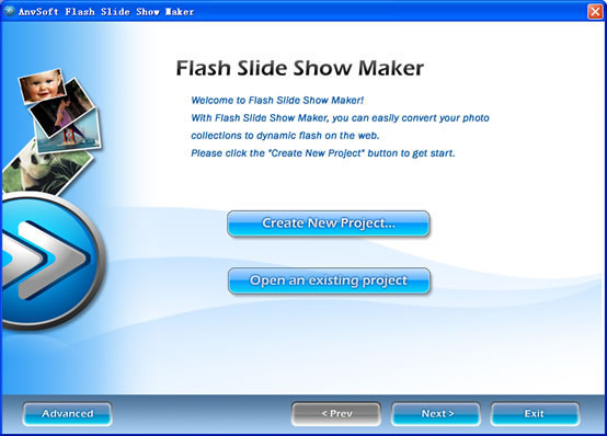 AnvSoft Flash Slide Show Maker - create flash images