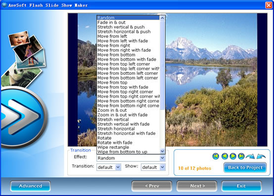 slide show creator for the internet -  flash slide shows -myspace picture animator