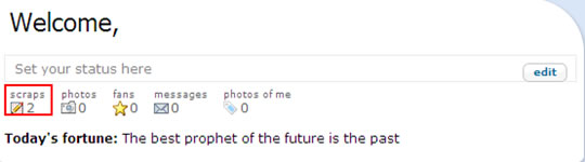 create orkut scrapbook
