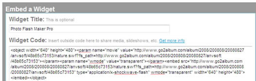 Embed slideshow and youtube video on VOX