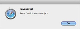 The first error messsage you may get when previewing an HTML5 slideshow in safari.