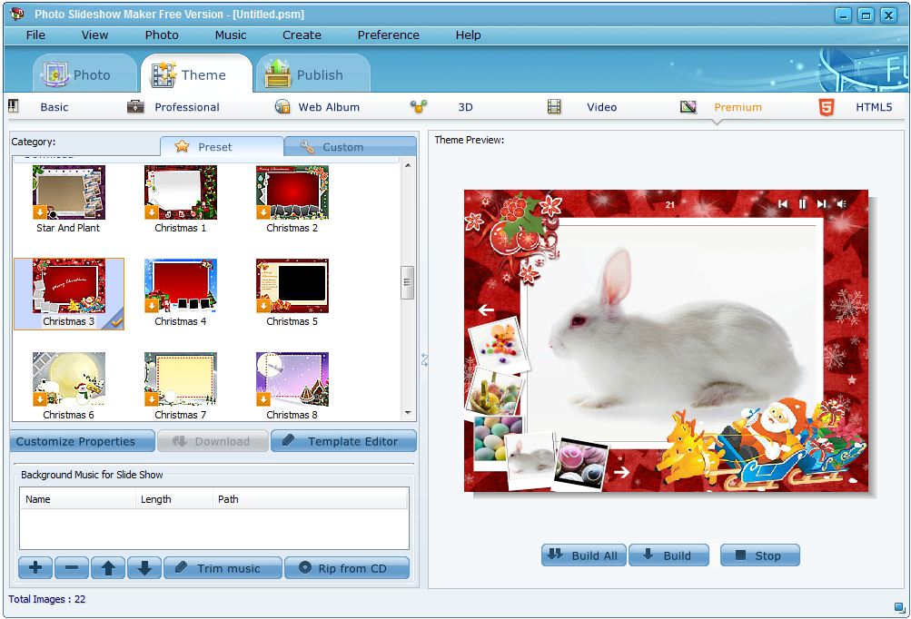 Freeware for making flash slideshow and HTML5 photo slideshow.