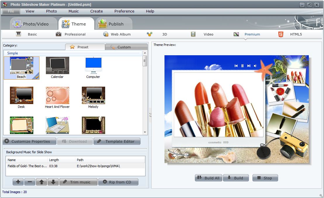 Photo Slideshow Maker Platinum 5.58