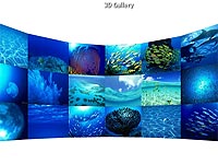 3D Curve Wall flash template