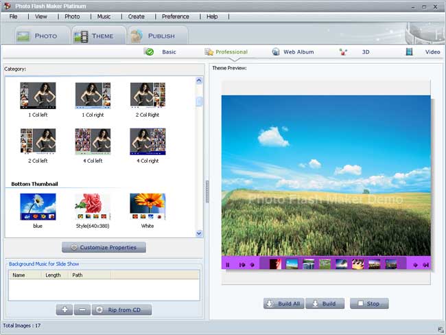 Photo Slideshow Maker software screenshot