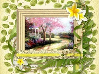 Frame With Flower Premium flash template