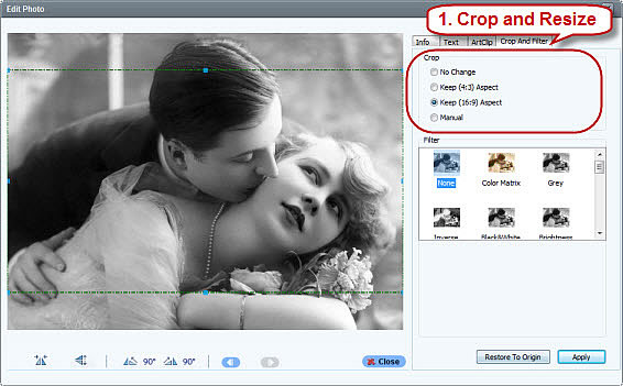 Crop and Resize Photos
